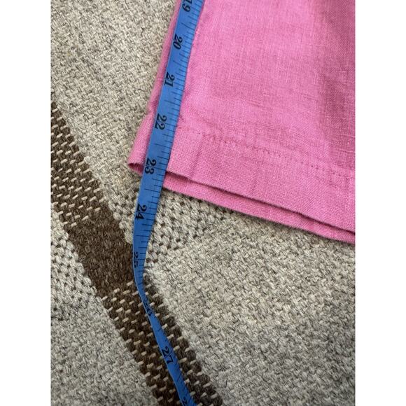 Nooworks Wide Leg Crop Linen Pants Hot Pink Women’s Medium - Picture 8 of 12